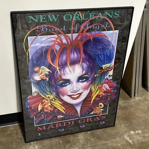 Mardi Gras New Orleans Menagerie 1999 Poster Signed 100/375 Andrea Mistretta - Picture 1 of 11