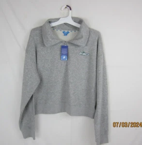 Prince Pickleball Women's Cropped 1/4 Zip Pullover Sweatshirt Grey Size XXL - Picture 1 of 12