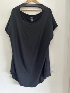 Sonsee Plus Size 26/28 Women’s Black Top Comfort Stretch - Picture 1 of 10