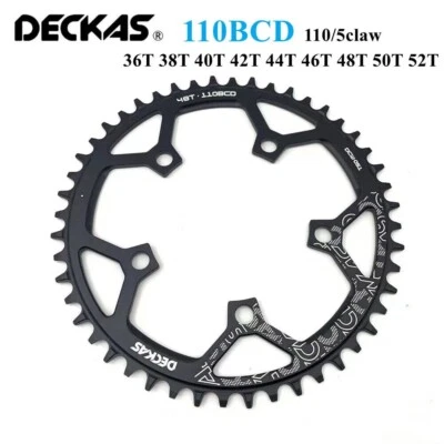 110BCD MTB Road Bike Chainring 36T-52TNarrow Wide Chainwheel Bicycle Crankset - Image 1 of 4