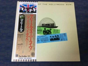 THE BEATLES AT THE HOLLYWOOD BOWL 1977 JAPAN Vinyl LP ODEON EAS-80830 + OBI - Picture 1 of 12