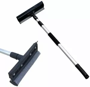 Lavavetri Manuale con Manico Telescopico Tergivetro Estensibile da 55 a 92 Cm - Foto 1 di 2