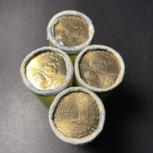 2000-P Sacagawea Dollar Coin Rolls (25-Coin Per Roll) Original Mint Sealed - Picture 1 of 4