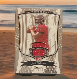 2009 Bowman Sterling Josh Freeman Jersey /749 RC Rookie Tampa Bay Buccaneers - Bild 1 von 3