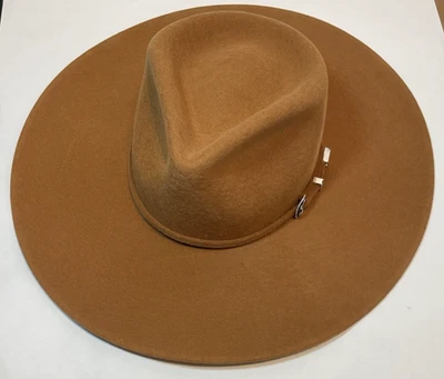 Serratelli Mesa Desert Women's Wool Cowboy Hat Size 7 1/8 (Brown/Burnt Orange) - Image 1 of 4