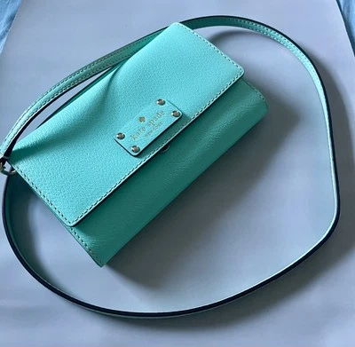 Bolso Bandolera Kate Spade New York Para Mujer Natalie Wellesley Cuero Sin asas Verde Foto 1 de 4