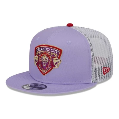 Para hombres New Era Púrpura Orlando City SC Jersey Gancho Camionero 9FIFTY Gorra Snapback Foto 1 de 4