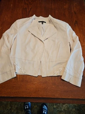 NWT Women's White House Black Market Coat Jacket Size 14 White New w/ Tags(A494) - Image 1 of 4