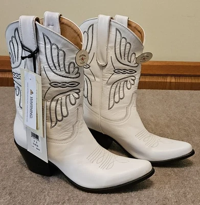 Botas vaqueras blancas Idyllwild Miranda Lambert media pantorrilla para mujer talla 9 B” Foto 1 de 4