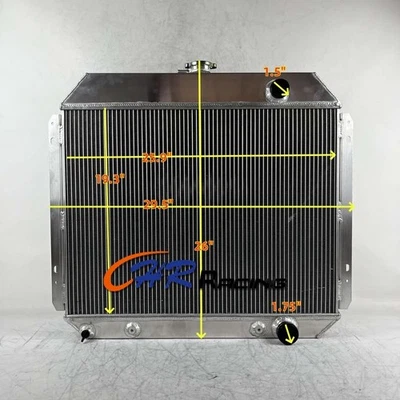3Row Aluminum Radiator for 1968-1979 Ford F-350 L6 Engine 1969 1970 1971 #CC318B - Imagem 1 de 4