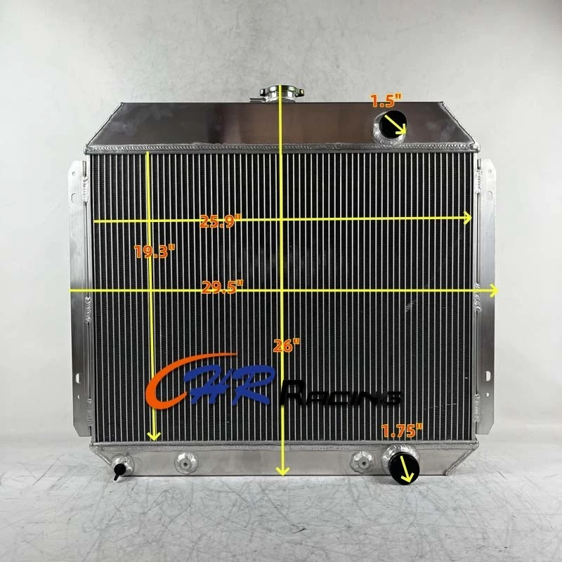 Radiador de aluminio de 3 filas para motor Ford F-350 L6 1968-1979 1969 1970 1971 #CC318B Foto 1 de 4