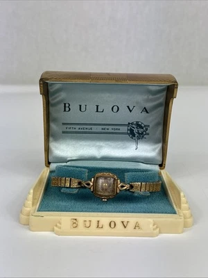 AS-IS - Reloj pulsera Bulova L3 American Girl 17 joyas relleno de oro laminado  Foto 1 de 4