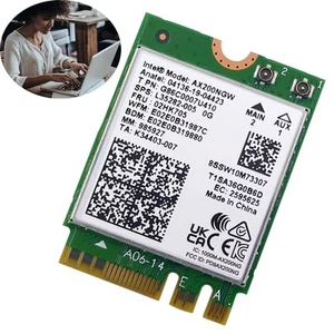 Intel AX200NGW WiFi 6 Wireless Network Card 802.11ax M.2 Bluetooth 5.2 Adapter - Afbeelding 1 van 12
