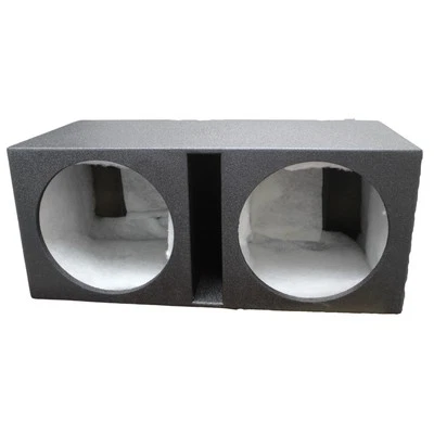 AUDIOPIPE 15" Vented And Coated Dual Subwoofer Box W/ 1" Baffle Pipemans Installation