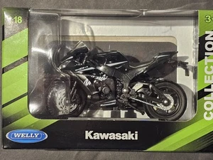 Welly Kawasaki Ninja ZX 10R 2017 Japanese Motorcycle, Diecast 1:18 Scale - Picture 1 of 3