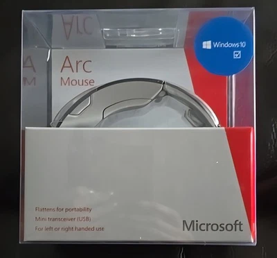 MICROSOFT ARC  MOUSE Windows 10 Rt Or Left Hand Users.  New, Sealed. Fast Ship - Image 1 of 4