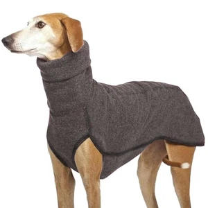 Large Dog Clothes Turtleneck Shirt Whip Hound Stretch Fleece Vest Pullover Coat - Picture 1 of 34