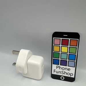 Genuine Apple 12W USB iPad & iPhone Adapter Charger With Plug A1401 Used - Picture 1 of 14
