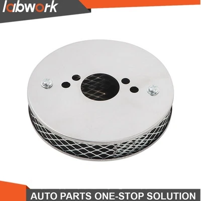 Pancake High For SU HS4 Carburettor Half Inch A102 Air Flow Chrome Air Filter - Image 1 of 4