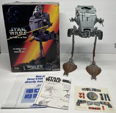 Kenner Guerra de las Galaxias El Poder de la Fuerza IMPERIAL AT-ST SCOUT WALKER 1995 Leer Foto 1 de 4