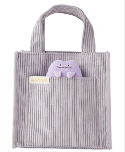 Pokemon Center Ditto Tote Bag with Plush Badge Ju-Poke-Ju-Shoku Series Japan - Picture 1 of 6