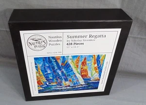 Nautilus Wooden Puzzle Summer Regatta 428 Piece Wooden Puzzle Nikolay Sivenkov - Picture 1 of 2