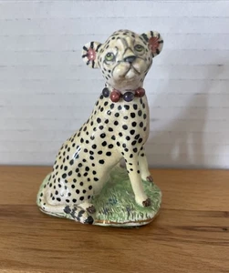 Vintage eine Original Skulptur signiert Basil Matthews England Gepard Katze Figur - Bild 1 von 9