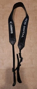 Canon EOS  Digital Camera Neck Shoulder Strap Black Gray Genuine  - Picture 1 of 3