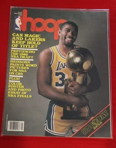 HOOP Magazin Mai 1986 - Magic Johnson - Kareem/Parish Poster - in Plastik gelagert - Bild 1 von 2