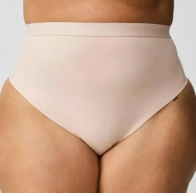Torrid Shape Rose Dust Beige Smoothing High Rise Thong Panty Plus Size 4X, 26 - Image 1 of 4