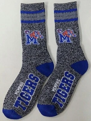 UNIVERSIDAD DE MEMPHIS TIGERS CALCETINES 4 RAYAS - JASPEADOS - UNIVERSIDAD - HOMBRES Foto 1 de 2