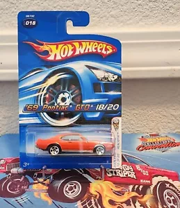Hot Wheels 1969 Pontiac GTO (orange) 2005 First Editions #018 (T32) G6732 5spks - Picture 1 of 3