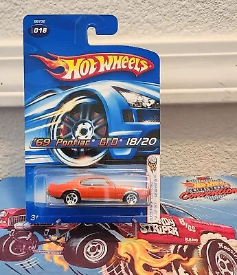 Pontiac GTO 1969 (naranja) 2005 primeras ediciones #018 (T32) G6732 5 velocidades Hot Wheels Foto 1 de 3
