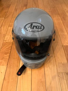 Arai full face helmet grey 55.56cm with a transparent shield Good Condition JP - Picture 1 of 10