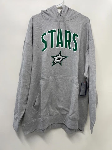 Dallas Stars Mens 3XL Fanatics Arch Logo Pullover Hoodie Gray Sweatshirt NHL Cover