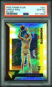 2020 Panini Flux Silver LaMelo Ball PSA 10 - Picture 1 of 2