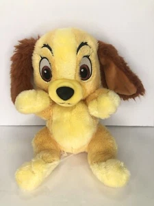 Disney Parks Disney Babies Baby Lady & the Tramp Puppy Dog Plush 11" Yellow Used - Picture 1 of 4