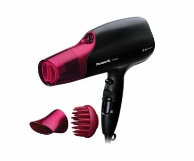 Secador de pelo Panasonic Nanoe con infusión de humedad negro/rosa 3 accesorios EH-NA65-K Foto 1 de 4