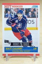 2010-11 Score Update Hot Rookies #612 Matt Calvert - Columbus Blue Jackets