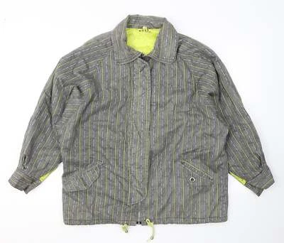 Mexx Mens Grey Striped Jacket Size S Zip - Image 1 of 4