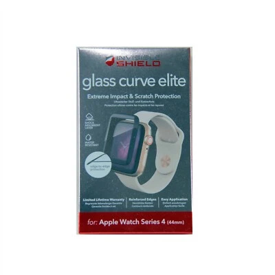 ZAGG INVISIBLESHIELD GLASS CURVE ELITE FOR APPLE WATCH SERIES 5 6 44MM 200102449 - Image 1 of 2