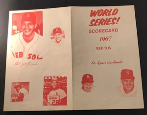 1967 World Series Scorecard Program Boston Red Sox vs St Louis Conigliaro/Yaz⚾️ - Picture 1 of 7