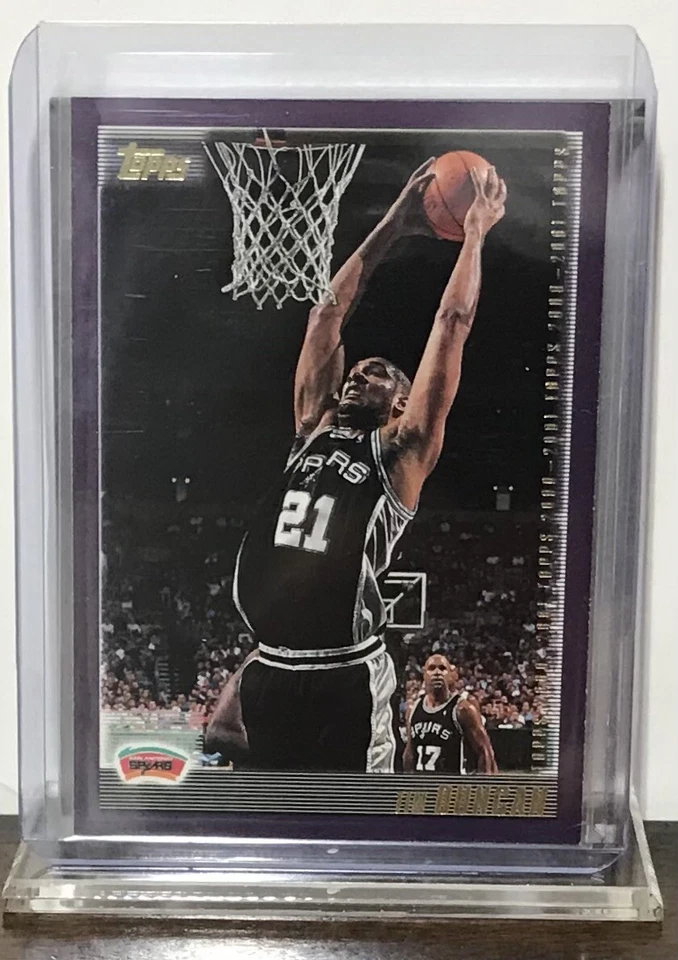 2000-01 TIM DUNCAN SAN ANTONIO SPURS TOPPS #60 HALL OF FAMER - Image 1 of 4