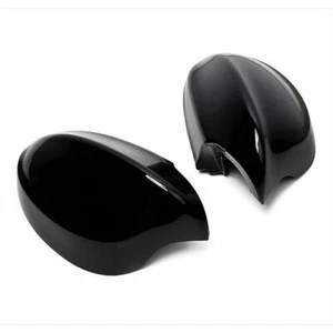 2X Gloss Black Side Mirror Cover Caps For BMW E90 E91 325i 328i 335i 2005-2008 - Picture 1 of 6