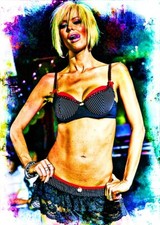 Jenna Jameson Celebrity Model 3/5 ACEO Fine Art Print By:Q Pose 3