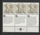  Nations Unies New-York 1990 Droits de l'Homme bande 3 timbres neufs MNH /TR7301