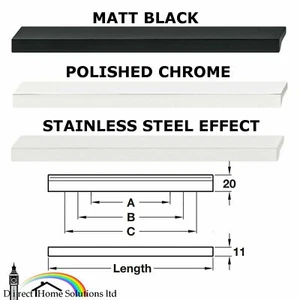Hafele Modern Angle Pull Handle Matt Black / Chrome / St Steel Door Handles Knob - Picture 1 of 9
