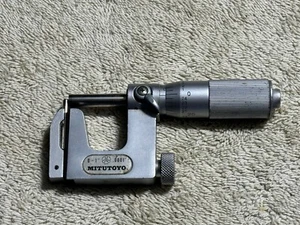Mitutoyo 0 - 1" Uni-Mike Interchangeable Anvil Micrometer .0001" Grads 117-107 - Picture 1 of 9