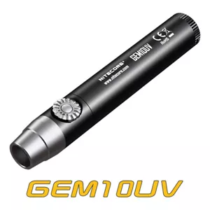 NiteCore GEM10UV 3000mW 365nm UV LED Flashlight Ultraviolet Torch - Picture 1 of 12