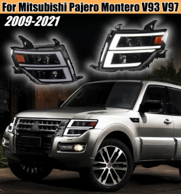 Dynamic LED Head lights Lamp For Mitsubishi Pajero Montero V93 V97 V87 2009-2021 - Image 1 of 4